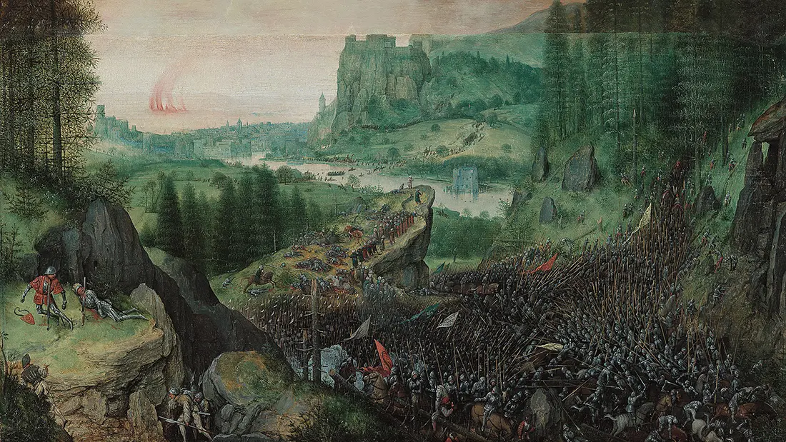 El suicidio de Saúl de Pieter Brueghel el Viejo