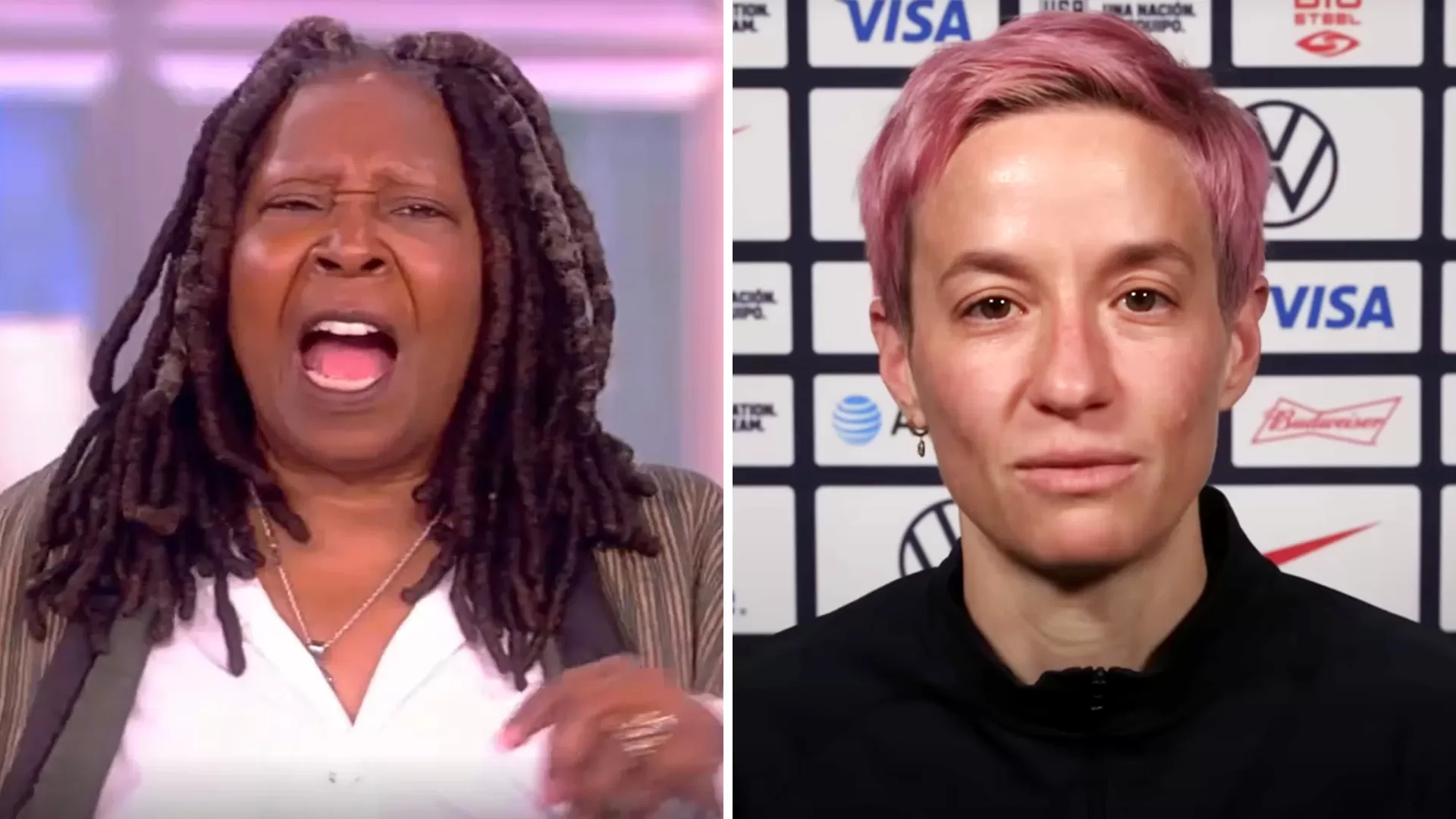 Breaking: Whoopi Goldberg to Leave America with Megan Rapinoe; 'We Get No  Respect Here'