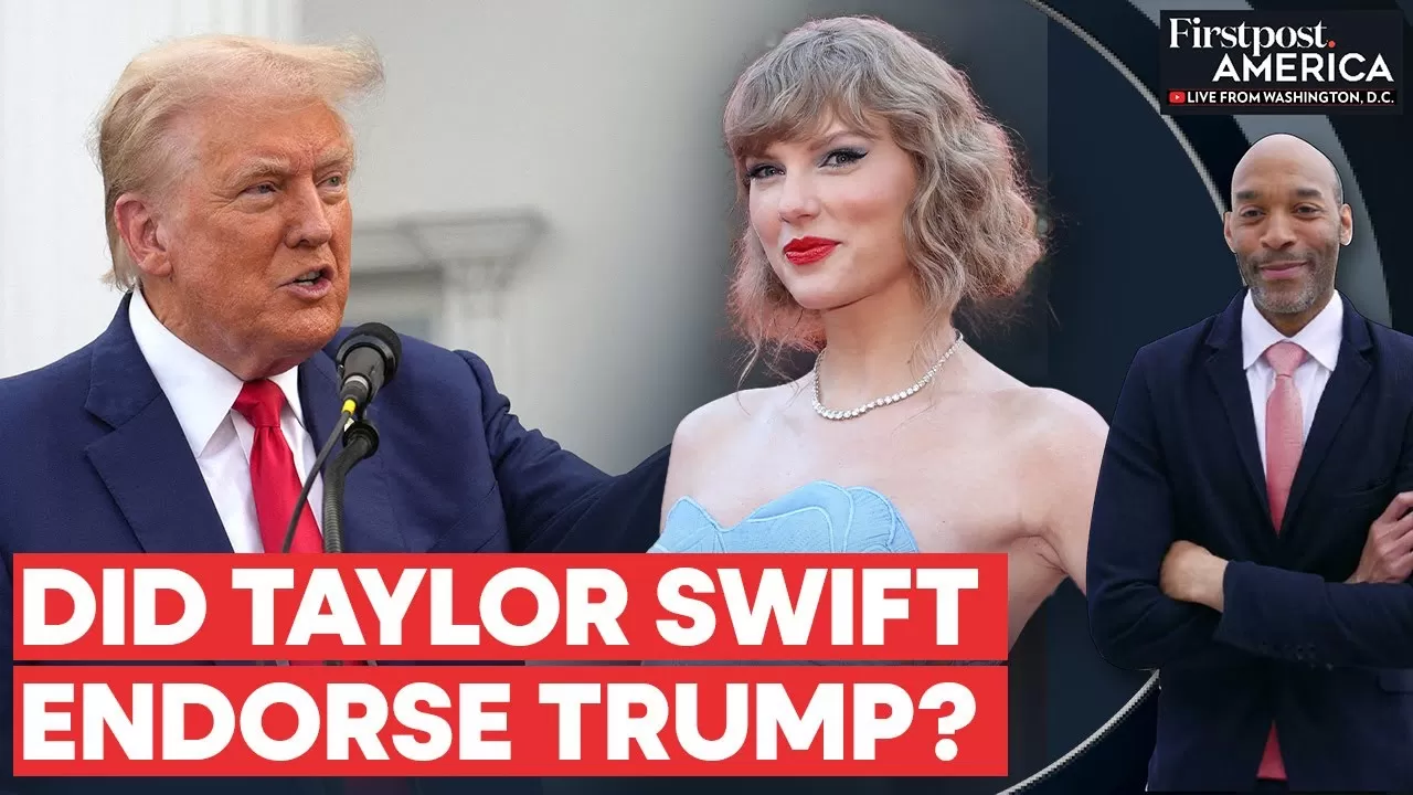 Donald Trump Shares Fake AI Photos Claiming Taylor Swift's Endorsement |  Firstpost America - YouTube