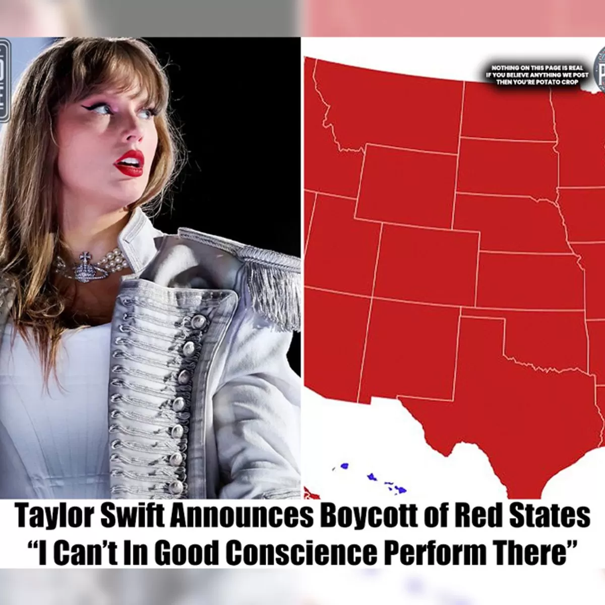 No, Taylor Swift Didn't Announce Boycott of Red States After Trump's  Election Win | Snopes.com