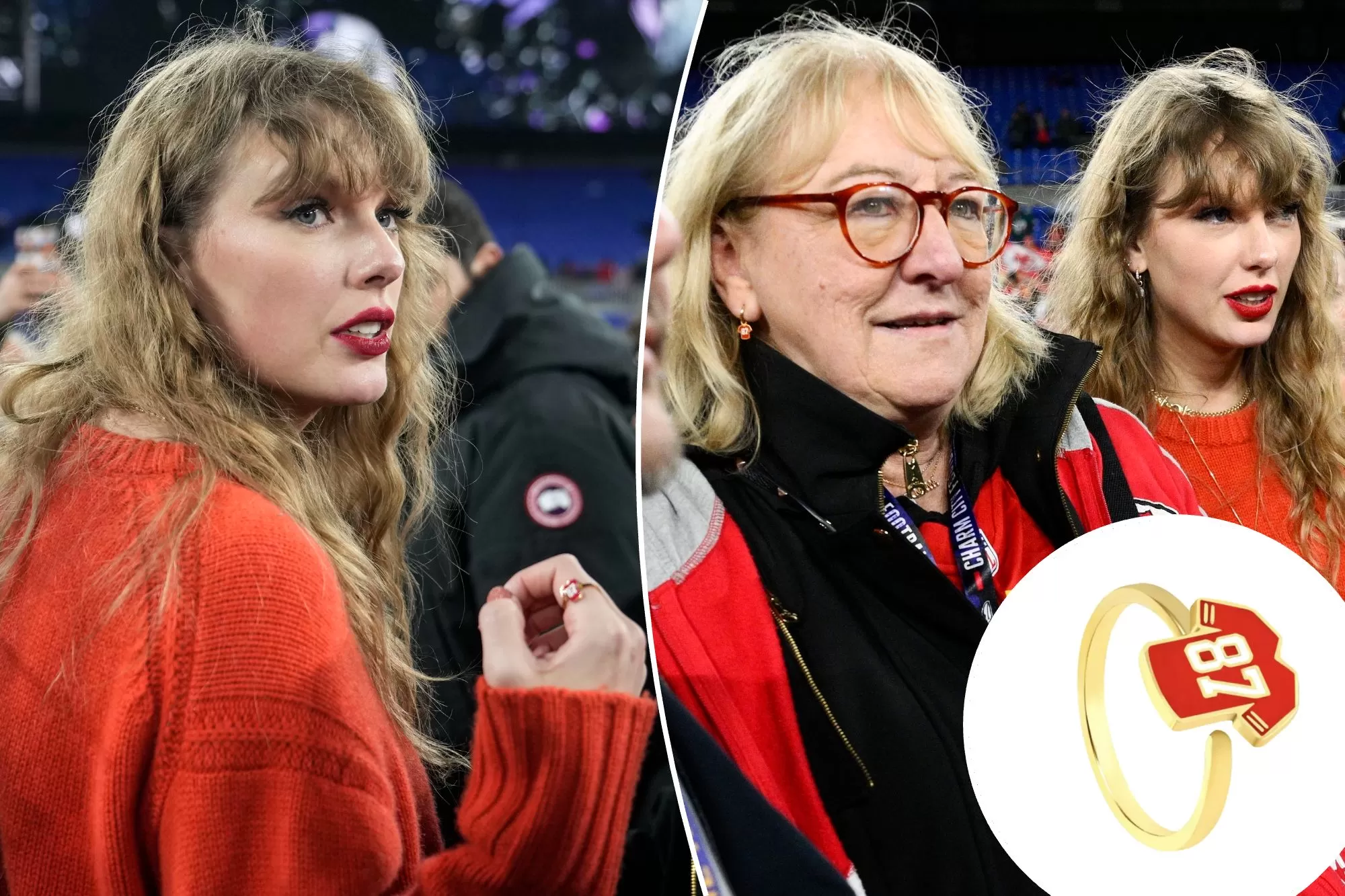 Exclusive | EB & Co. designer on how Donna Kelce's ring wound up on Taylor  Swift: 'A really sweet moment'