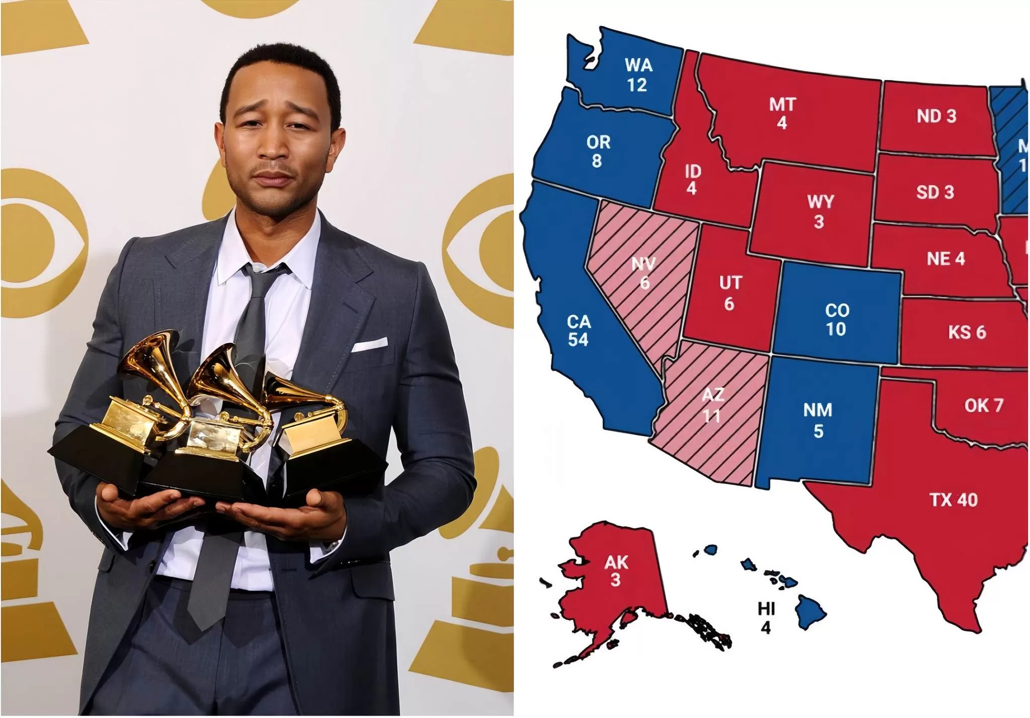 Cover Image for 🛑DERNIÈRES NOUVELLES: John Legend a malheureusement refusé une nomination aux Grammy Awards et a quitté les États-Unis après une VAGUE ROUGE MASSIVE : « Ce n’est pas les États-Unis que je voulais »