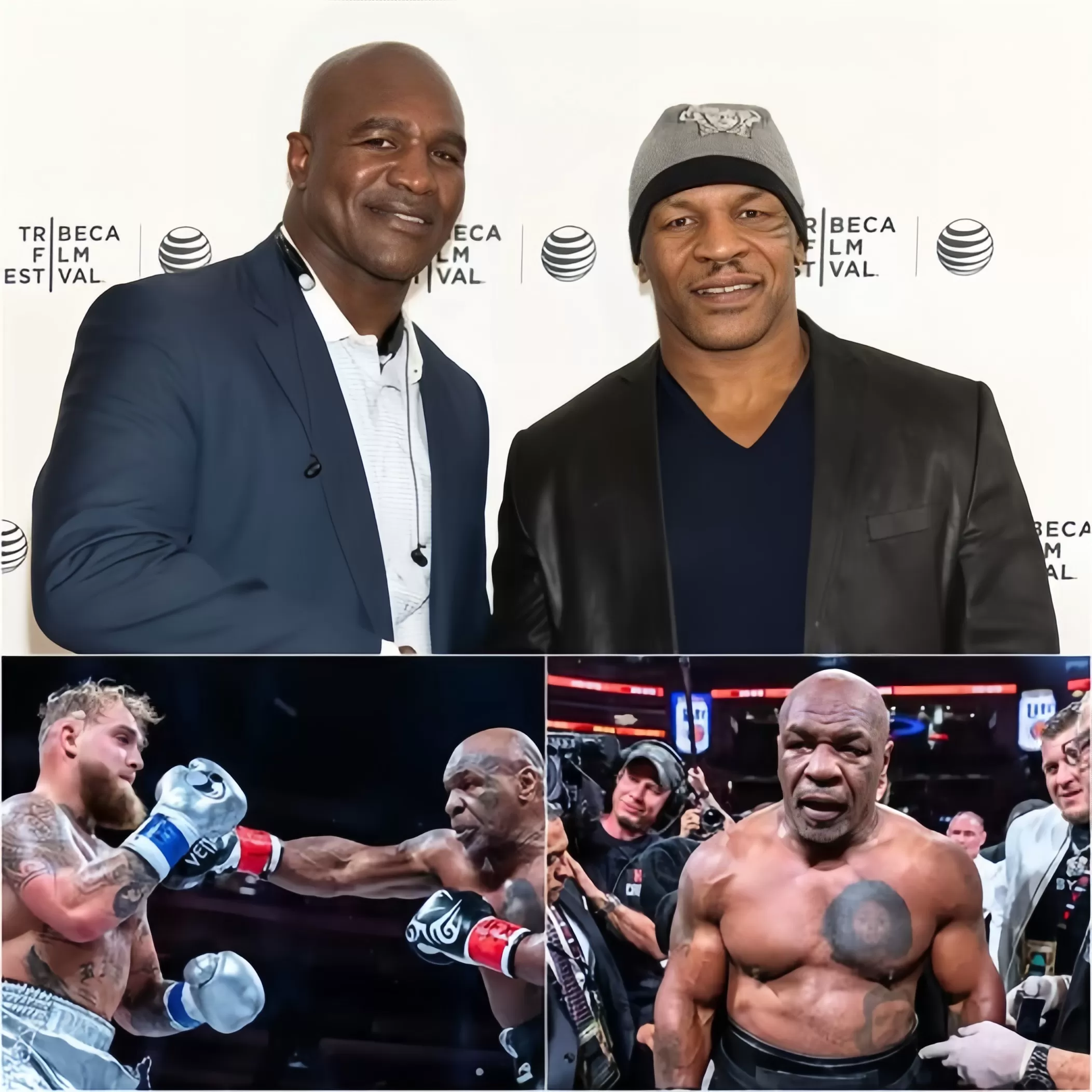 Cover Image for Evander Holyfield Perfectly Summarizes Mike Tyson’s Performance Against Jake Paul in Just 5 Words