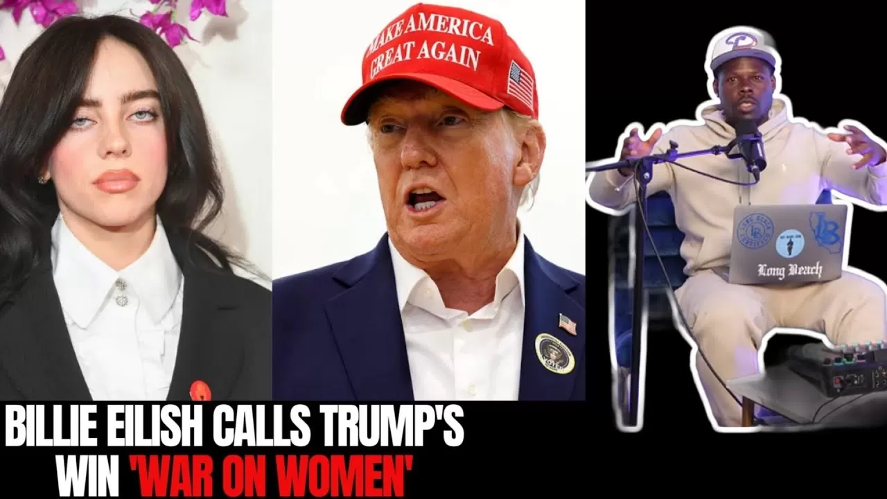 Billie Eilish attempts to ignite a gender war. Says Trumps election win is  a war on women - YouTube