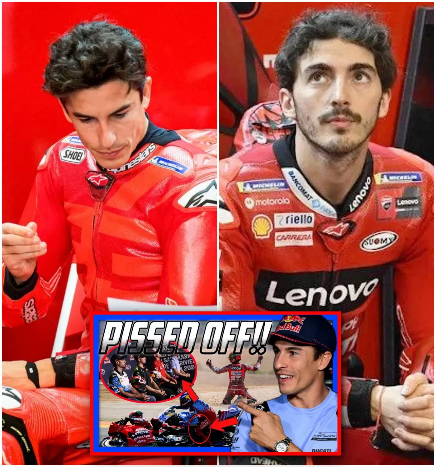 Cover Image for Marc Marquez Sgancia Una Grande Bomba Su Pecco Bagnaia Con Una Dichiarazione Brutale Dopo I Test Pre-stagionali Del 2025