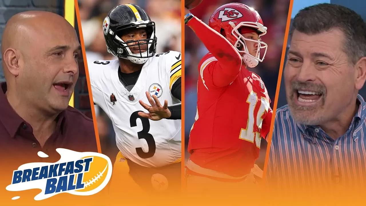 Chiefs 'playing a different sport', Are the Steelers & Russell Wilson good?  | NFL | BREAKFAST BALL - YouTube