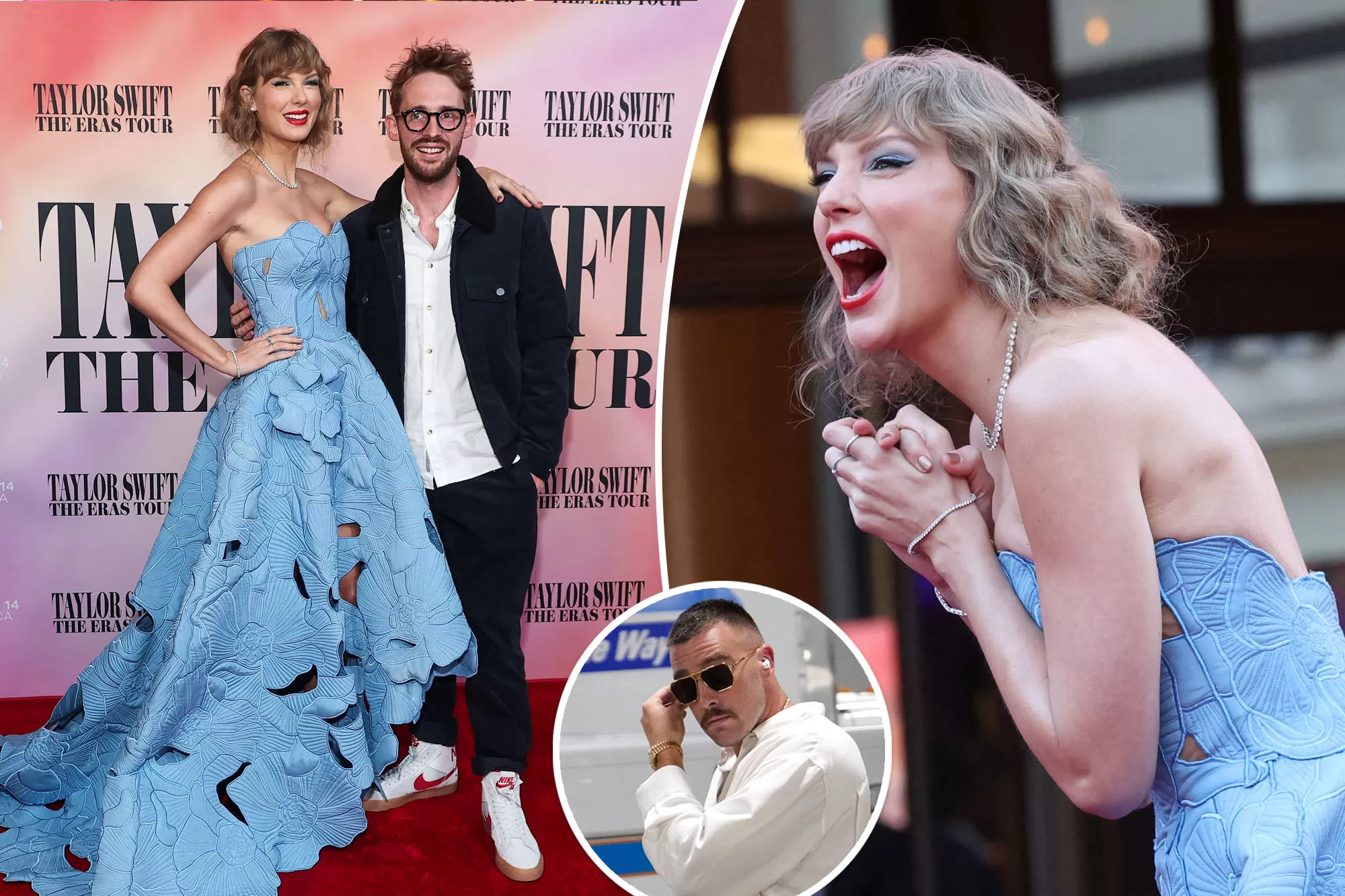 Taylor Swift makes surprise appearance at 'Eras Tour' movie premiere  without Travis Kelce