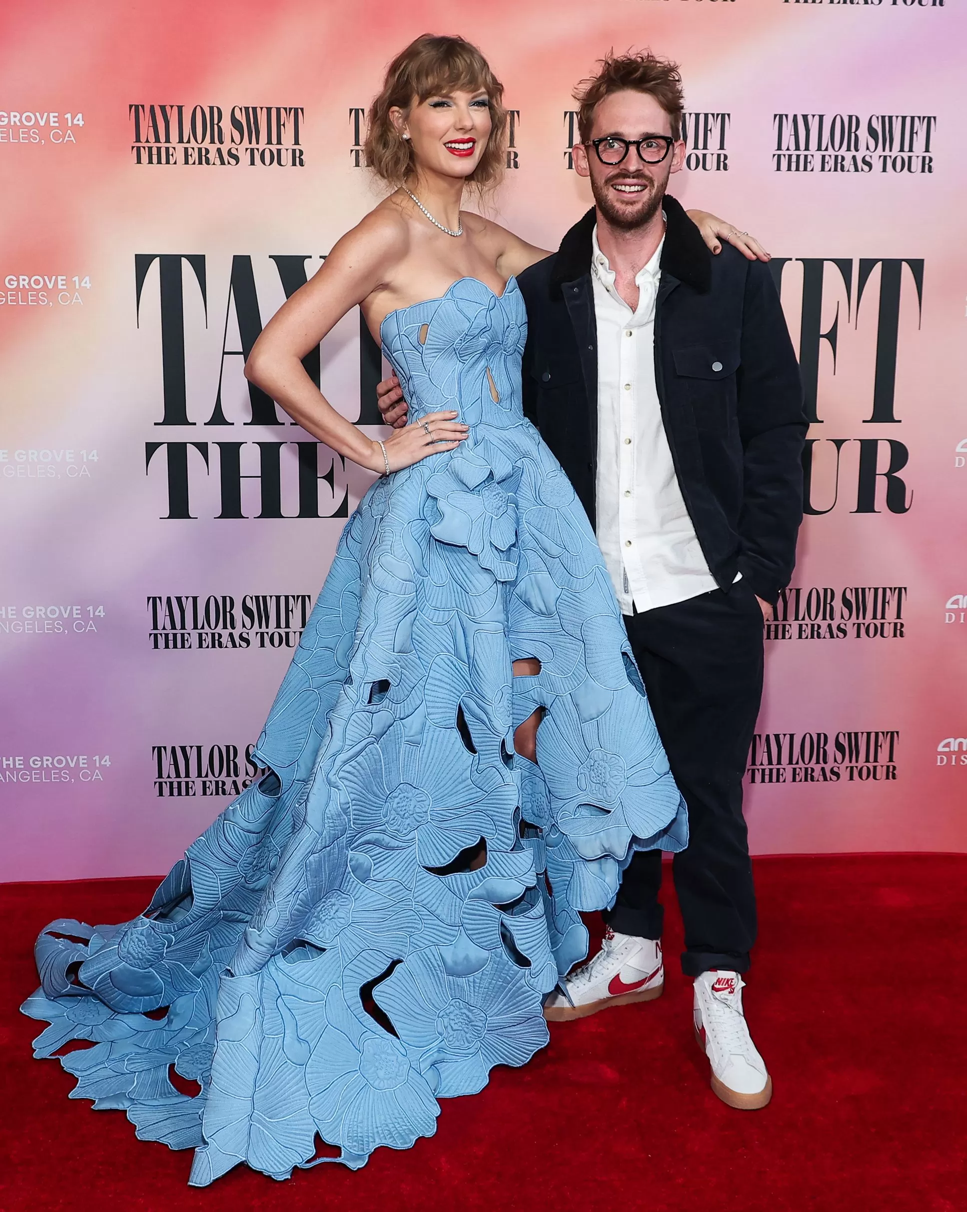 Taylor Swift makes surprise appearance at 'Eras Tour' movie premiere  without Travis Kelce