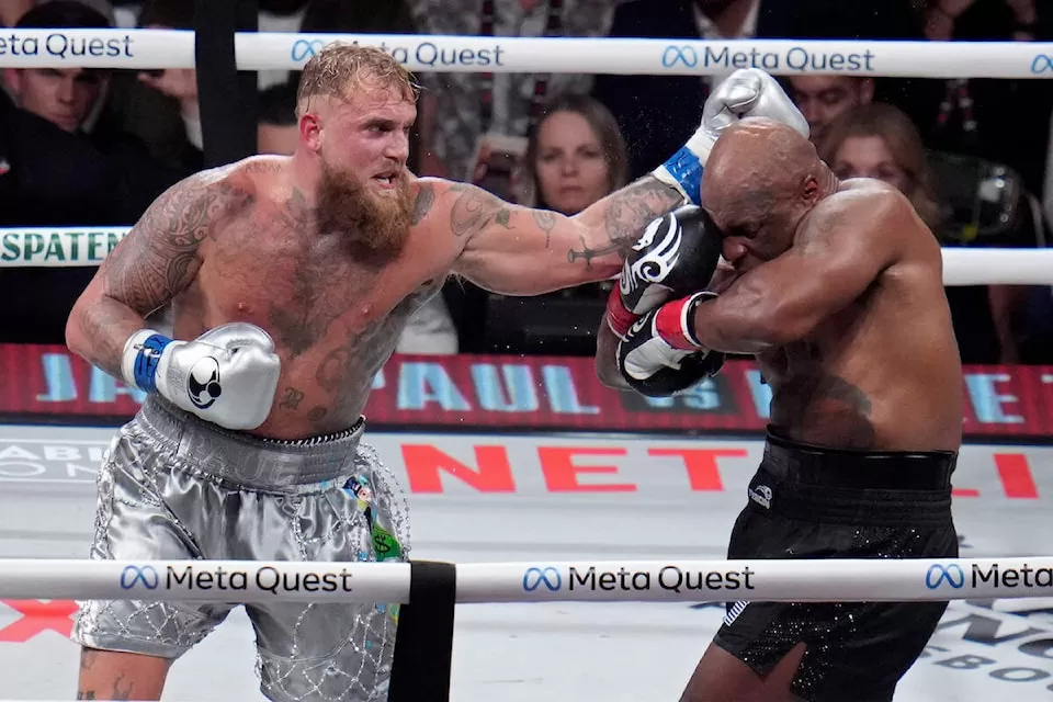 Jake Paul beats 58-year-old Mike Tyson as the hits don't match the hype -  Revelstoke Review