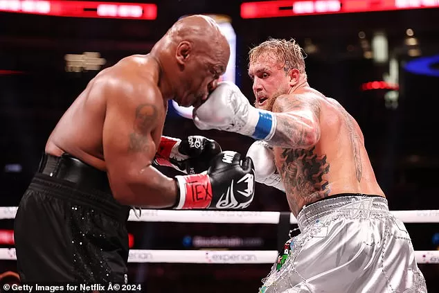 Jake Paul (right) beat Mike Tyson (left) by unanimous decision after eight two-minute rounds