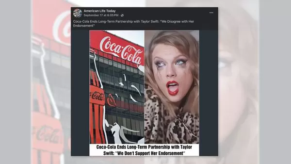 Coca-Cola Cut Ties with Taylor Swift Over Harris Endorsement? | Snopes.com