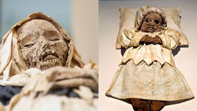 Al encontrar una momia de 300 años de antigüedad de una madre y su hijo en la cripta de una iglesia, los expertos revelan la verdad que decenas de miles de niños sufrieron en la antigüedad - Foto 2.