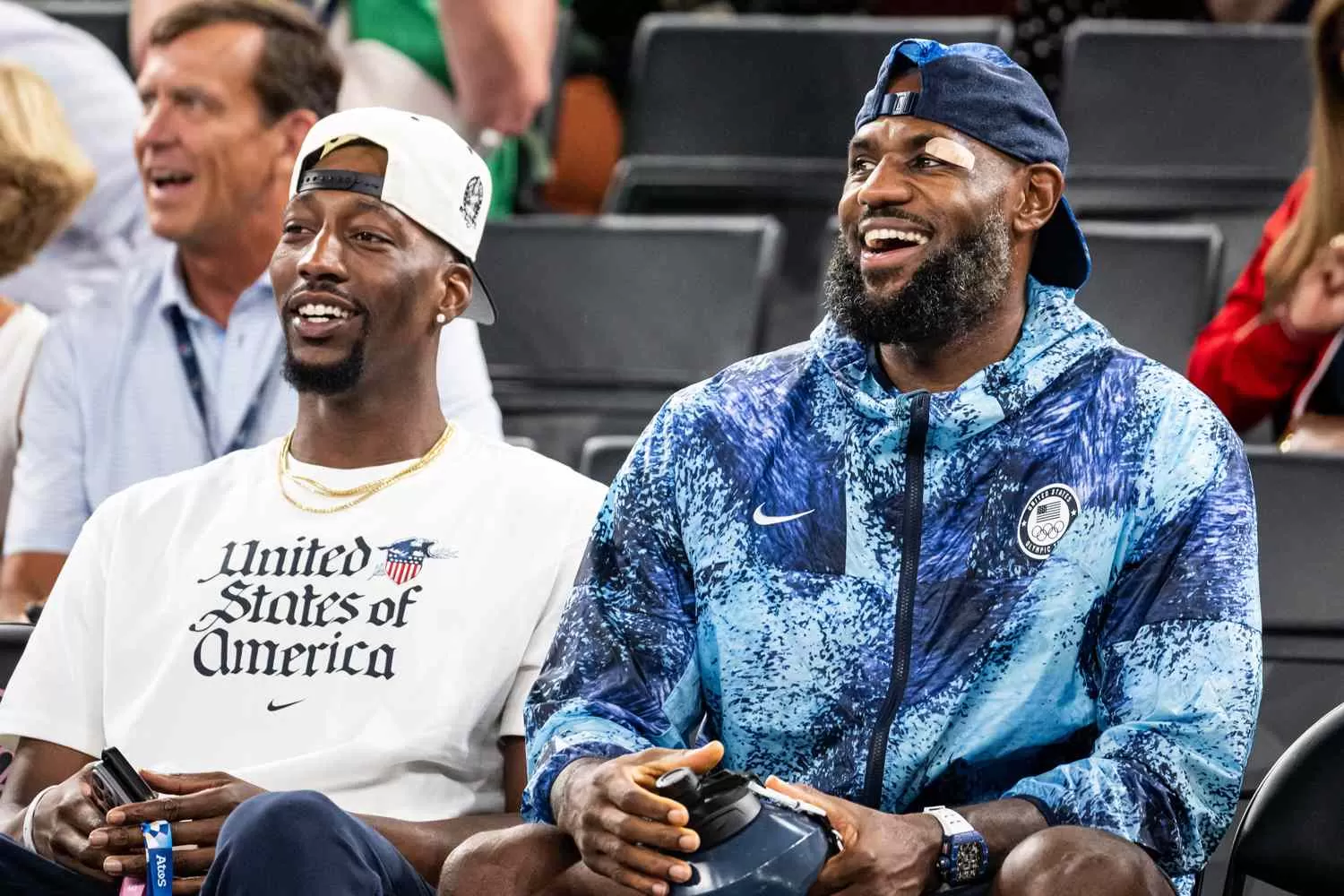 LeBron James Wears Bandage Over His Eye While Watching USA Women's  Basketball