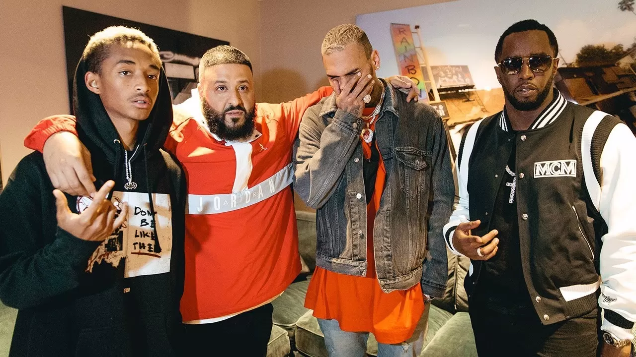 Chris Brown, Jaden Smith et Diddy à la tournée DJ Khaled x Demi Lovato à Los Angeles