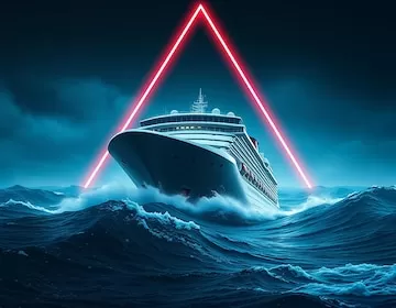 Ship in the sea strom | Premium AI-generated image