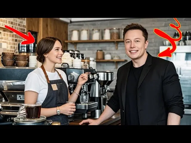 ¡Elon Musk sorprende a una barista financiando el café de sus sueños! -YouTube