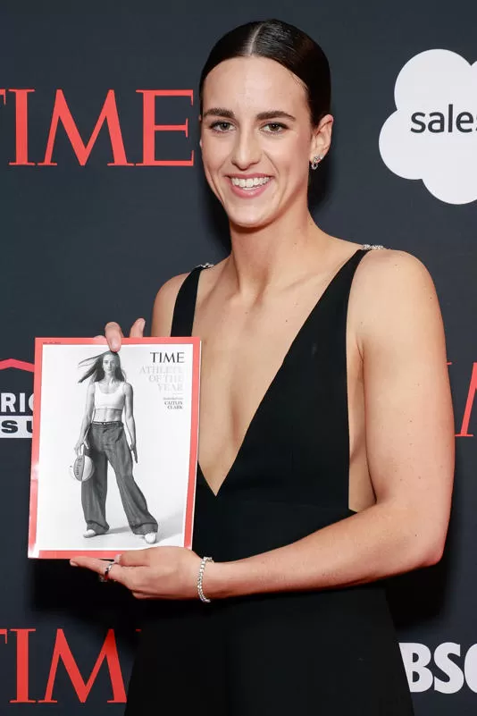 Caitlin Clark attends the 2024 A Year In TIME dinner at Current at Chelsea Piers on December 11, 2024 in New York City. Getty Images