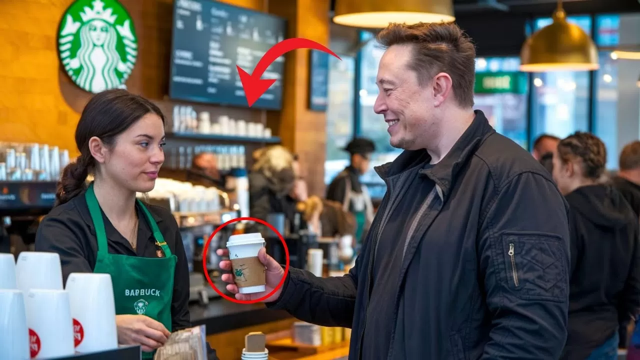 Elon Musk entra en un Starbucks lleno de socorristas: ¡lo que hace a continuación se volvió completamente viral! - YouTube