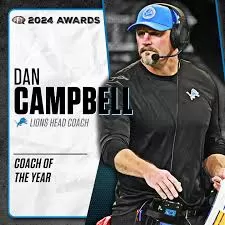 The 2024 PFT Awards Season continues with a pair of coaching honors landing  in #detroit 🏆 Lions HC Dan Campbell is our Coach of the Year — The Lions  fought through injuries