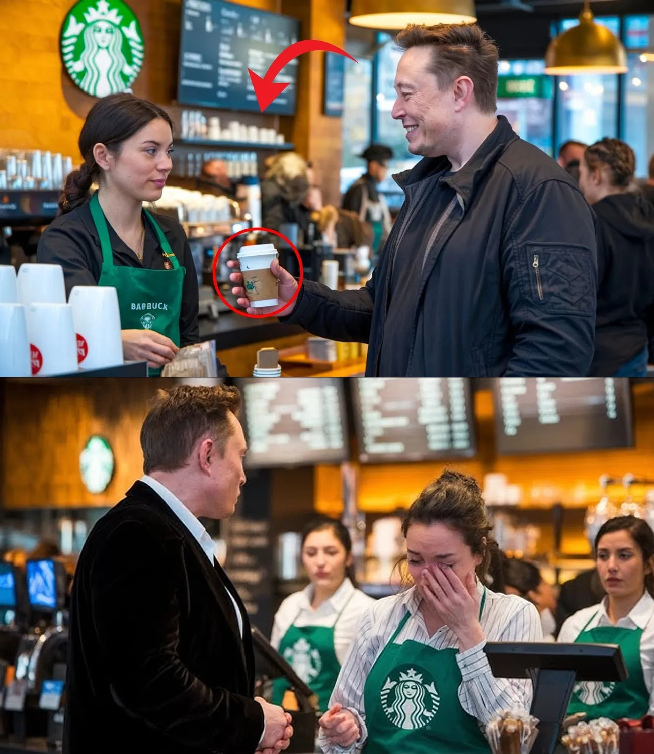 HOT NEWS! Elon Musk Overhears Starbucks Cashier Struggling To Buy Her Daughter A Gift. What He Does Next Will Warm Your Heart!