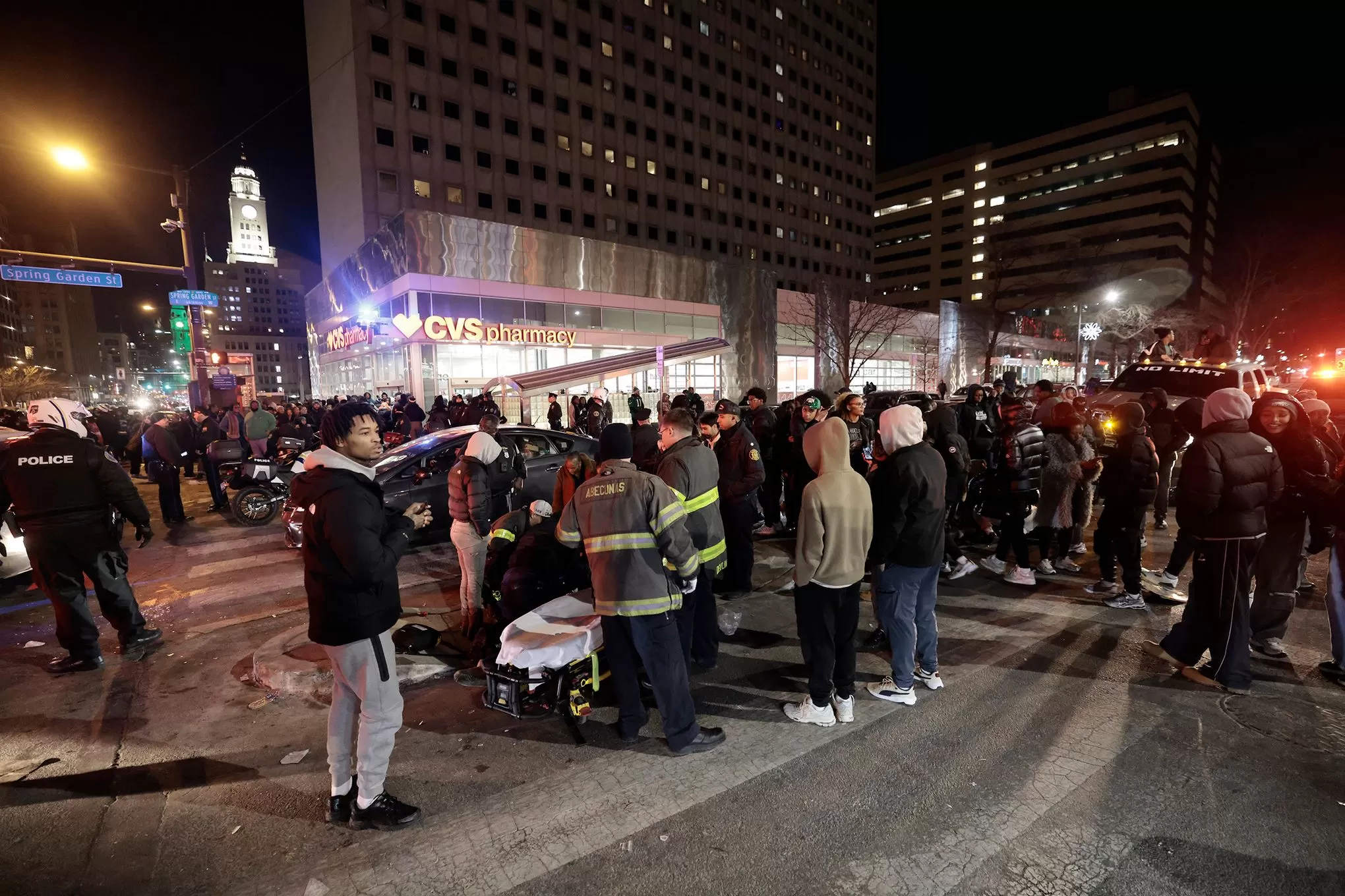 3 injured by car driven into a crowd in Philadelphia after Eagles playoff  game | The Seattle Times