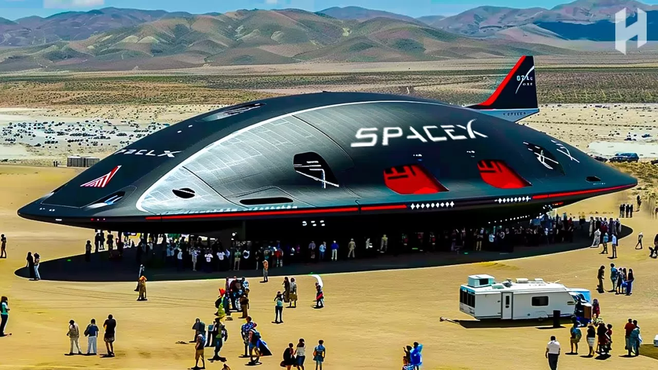 Elon Musk unveils a UFO fighter plane that defies physics