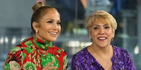 Jennifer Lopez surprises her mom for her 75th birthday