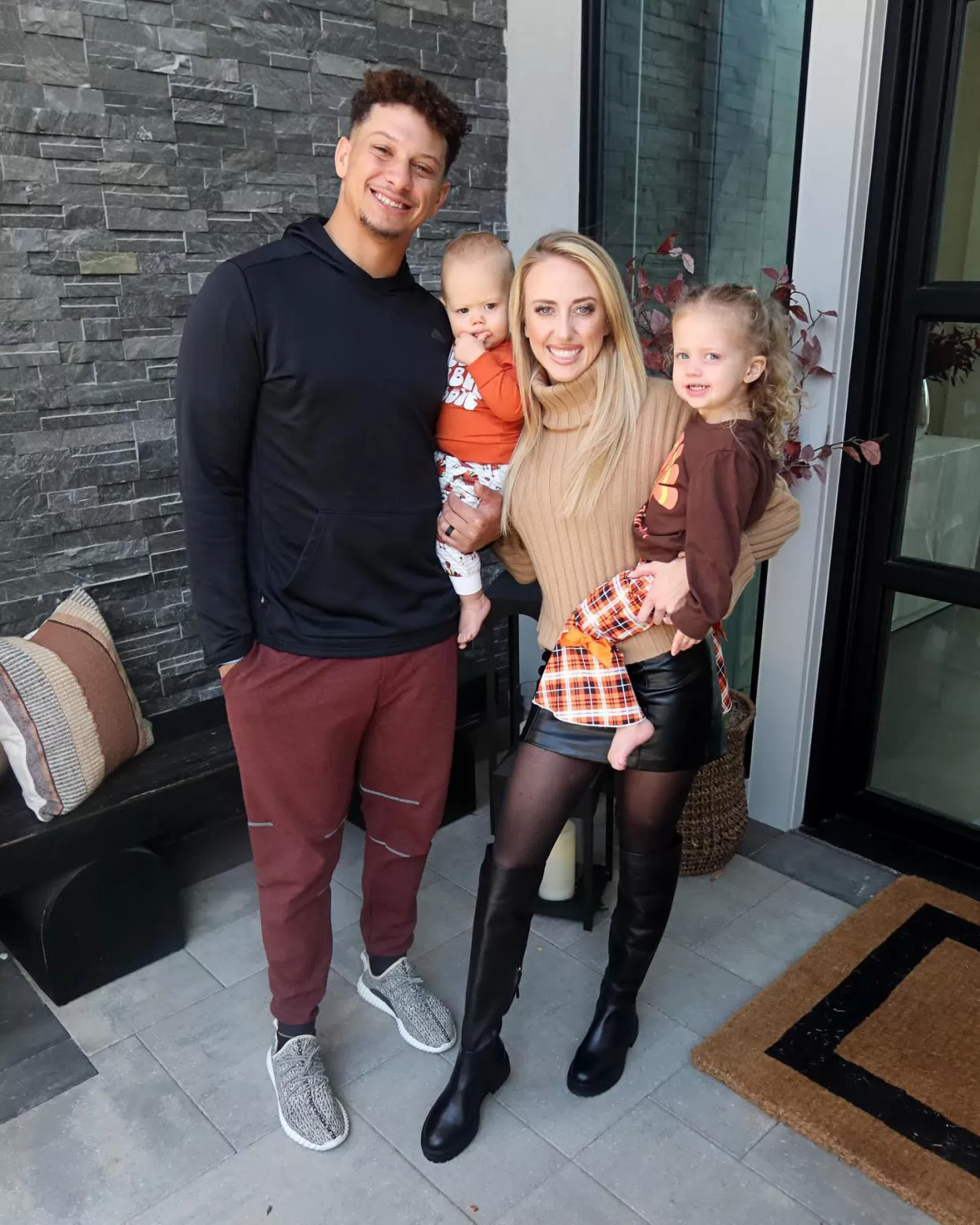 Patrick Mahomes Jokingly Hopes He and Wife Brittany Are Done Growing for a Little While 1 Week After Welcoming 3rd Baby