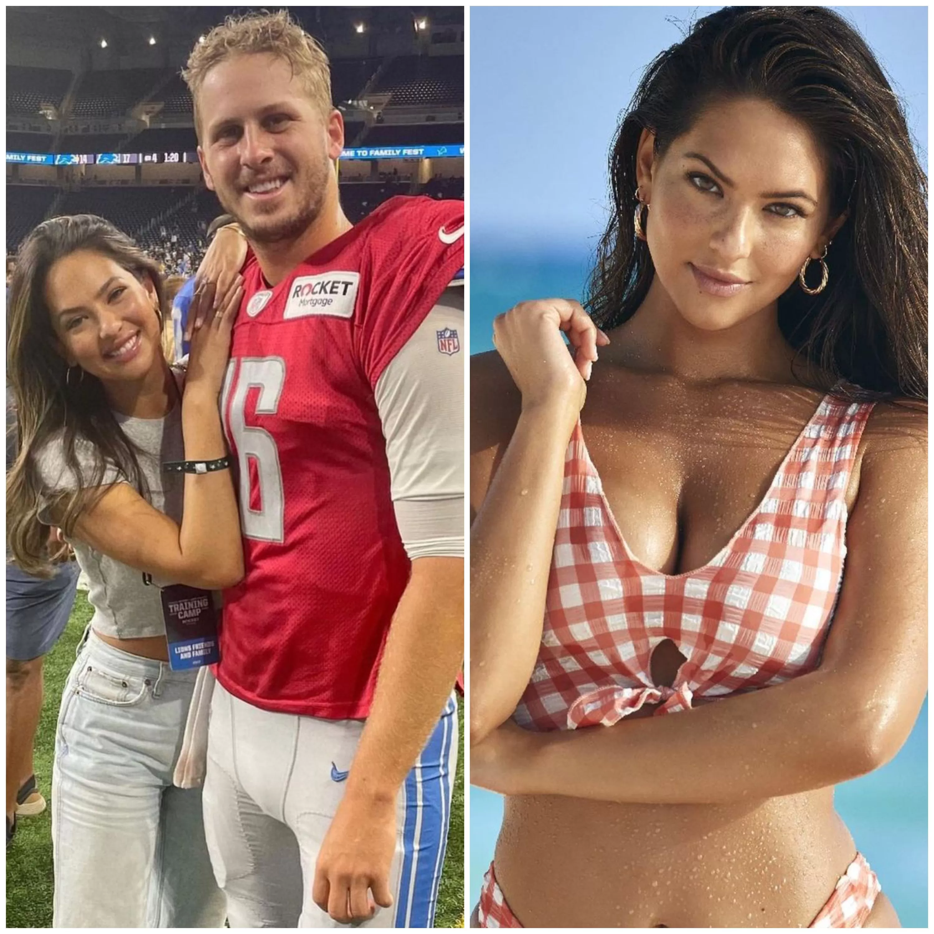 Who is NFL star Jared Goff's new wife, Christen Harper? The Detroit Lions  quarterback just tied the knot with the 31-year-old Sports Illustrated  Swimsuit model, who he met on the Raya dating