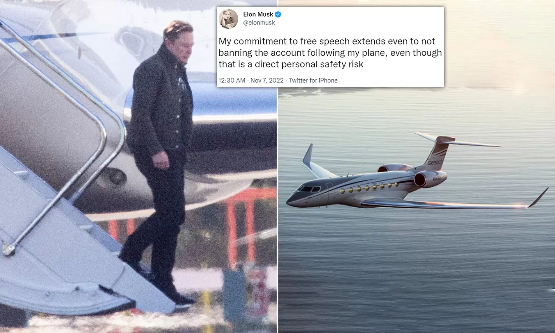 Elon Musk réitère son engagement en faveur de la liberté d'expression en refusant de bannir un compte qui suit son avion | Daily Mail Online