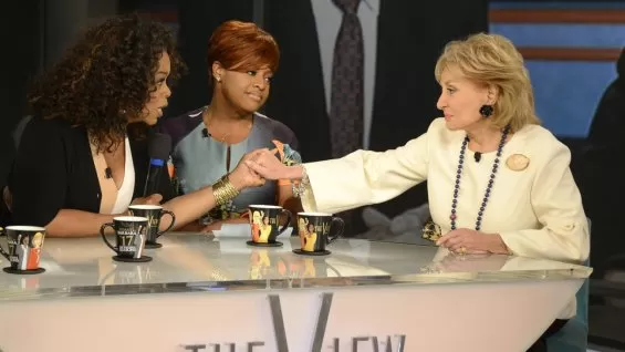 Oprah Winfrey Surprises Barbara Walters on Her Final Day on 'The View'