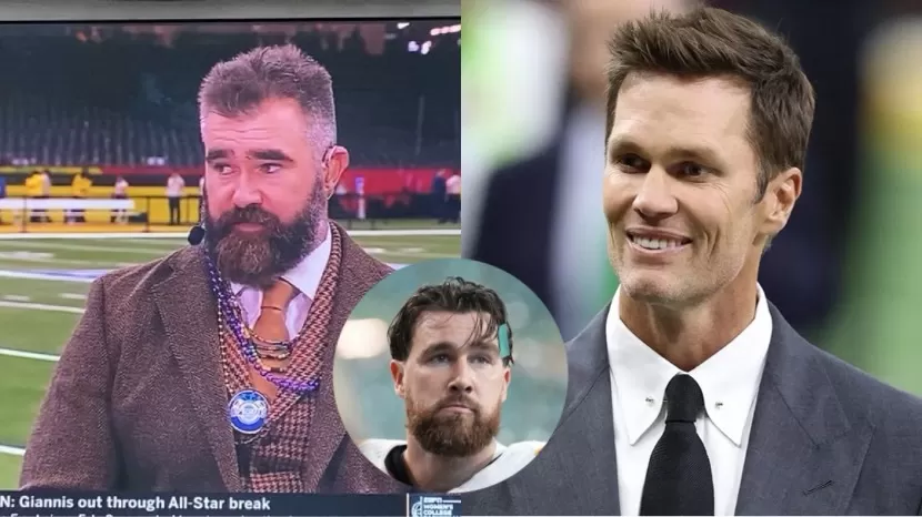 BREAKING: Tom Brady Roasts Travis Kelce Over Super Bowl Focus, Suggesting ‘If He Had Focused on Football Instead of Taylor Swift, Chiefs Would Have a 3-Peat’; Jason Kelce Hits Back, ‘I Love Brady, But If He Had Focused on His Wife More, He’d Have a Wife Right Now’-binh123