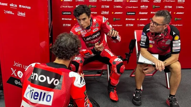 Ducati se sorprende al ver a Pecco Bagnaia y Marc Márquez juntos en el mismo equipo: ¡prueba de su inteligencia! - Liputan6.com caliente