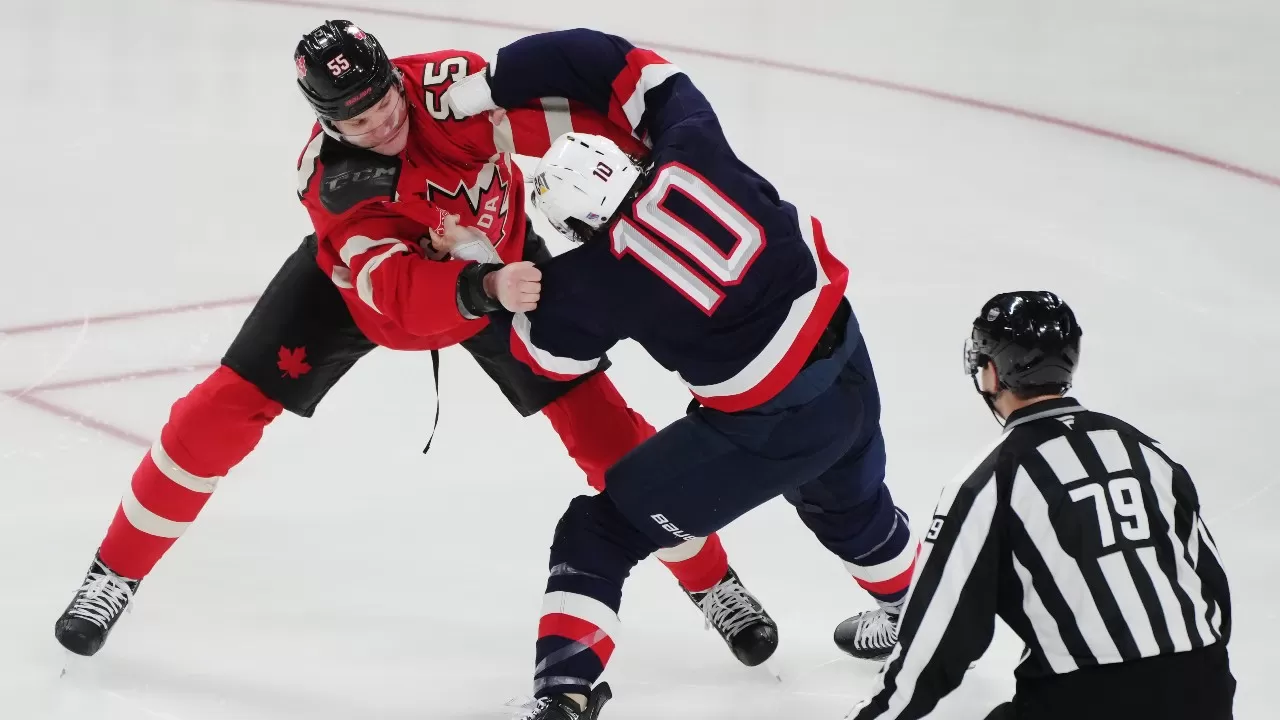 Why Canada, USA fought three times in first nine seconds of 4 Nations  Face-Off game - Sportsnet.ca