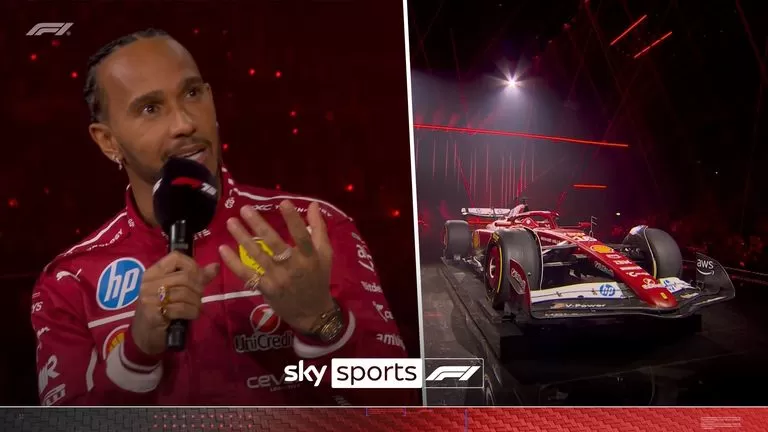 Ferrari reveal striking red for their SF-25 Ferrari F1 car as Lewis  Hamilton says he feels 'invigorated' for his first season with a new team