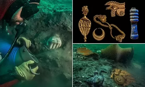 The Atlantis of actuality? In a mystery underwater city off the coast of Egypt, archaeologists find fresh artifacts that date back at least a thousand years