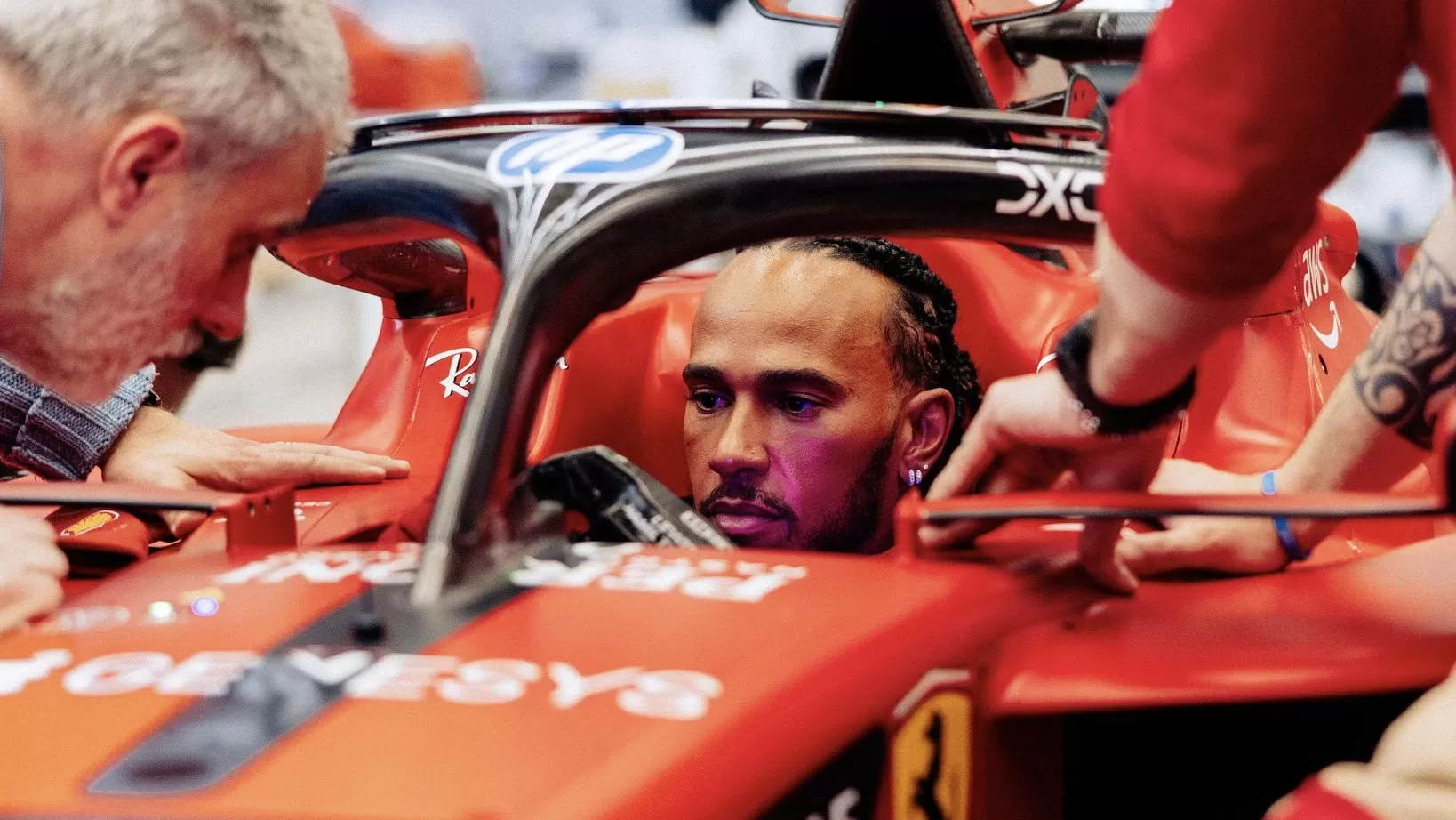 Lewis Hamilton Crashes Ferrari in Barcelona Test: Early Hiccup or Growing  Pains? - Motociclismo