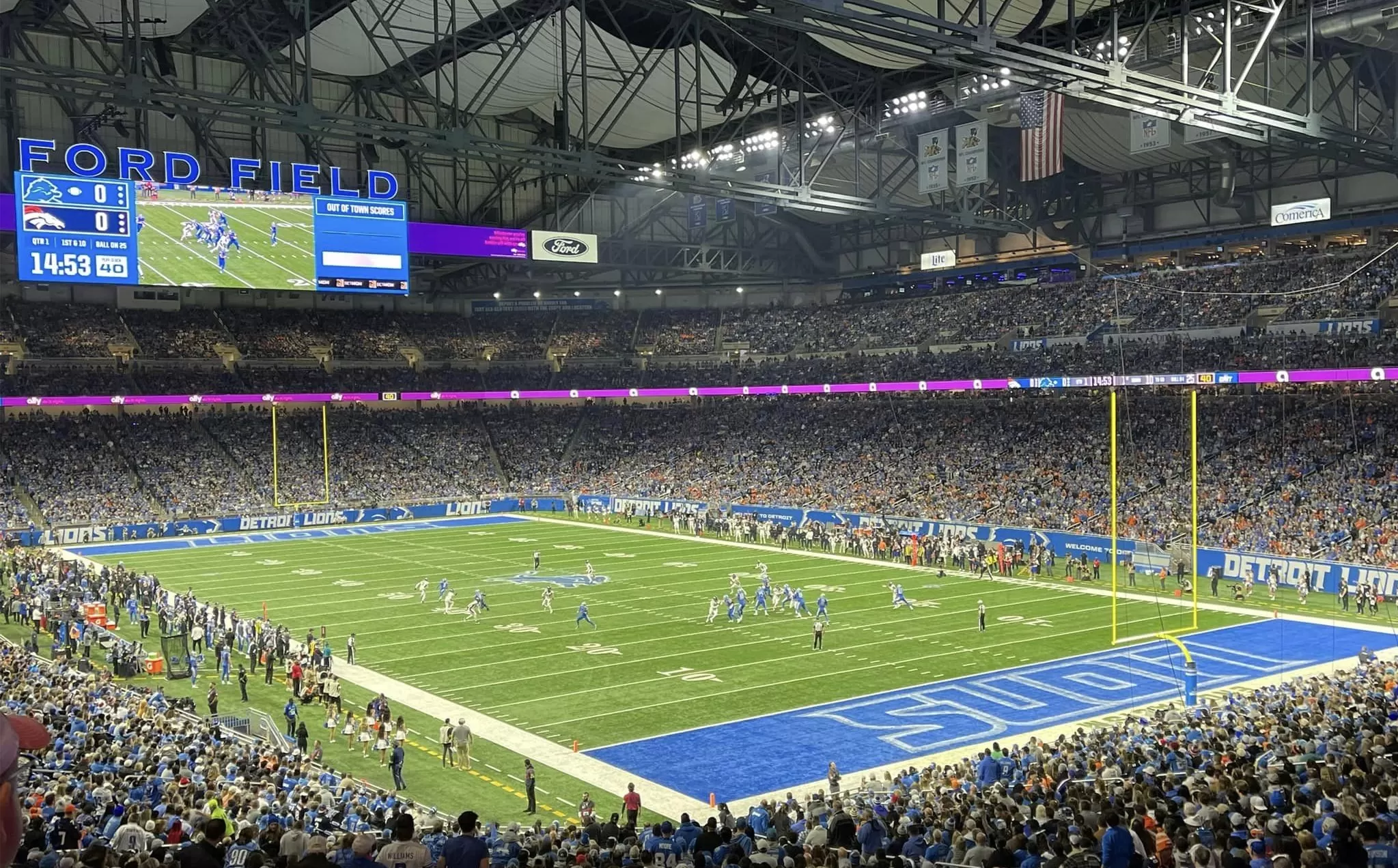 Ford Field, Detroit Lions football stadium - Stadiums of Pro Football