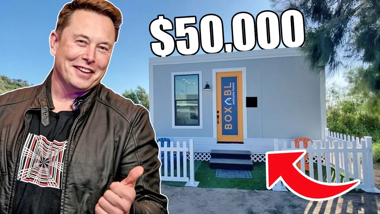 イーロン・マスクの5万ドルの小さな家の中 - YouTube