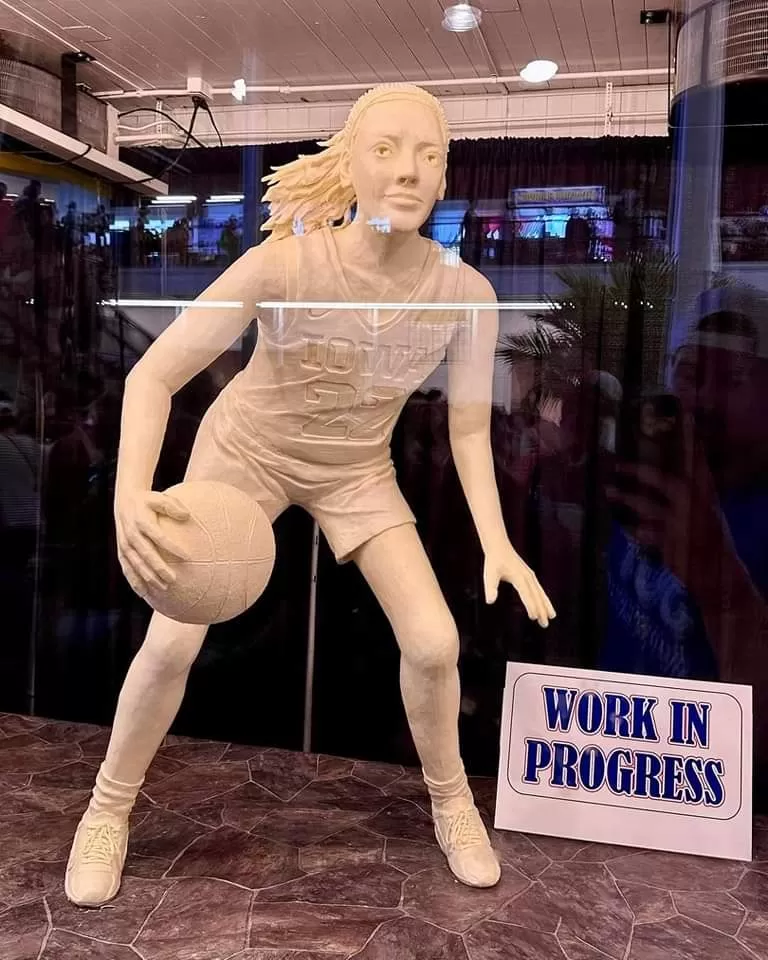 Jake Pilcher on X: "The latest pic of Caitlin Clark's butter sculpture!  https://t.co/O1n8CftAQg" / X