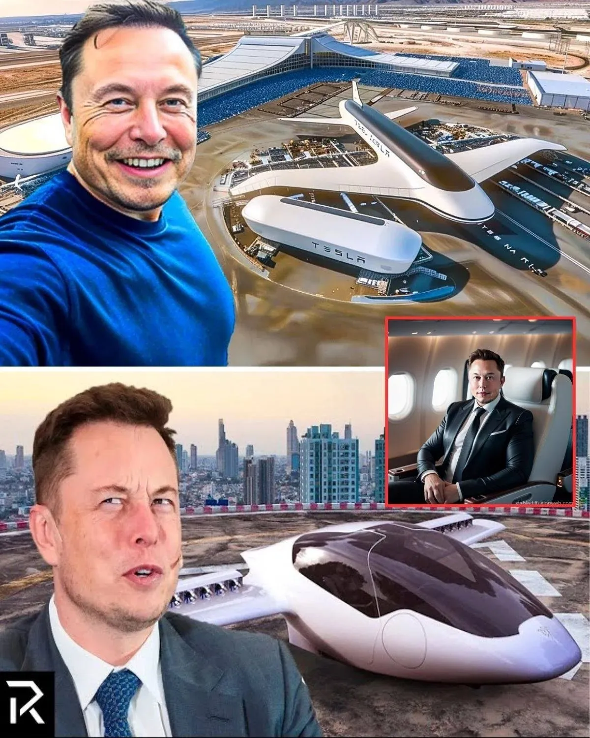 Elon Musk surprises the world: Tesla's first plane takes to the skies.