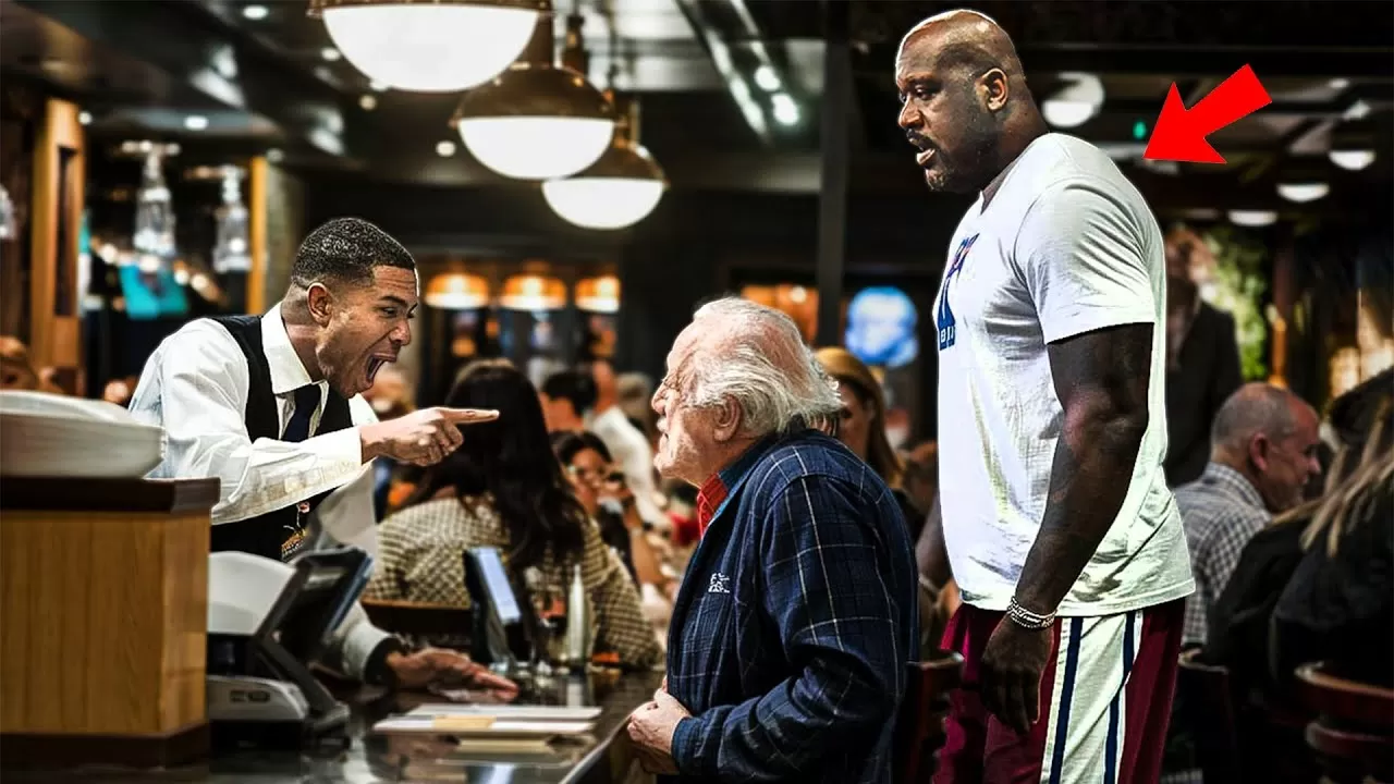 Restaurantpersonal schikanierte älteren Mann, indem es ihn hinauswarf, ohne zu wissen, dass Big Shaq heimlich zusah