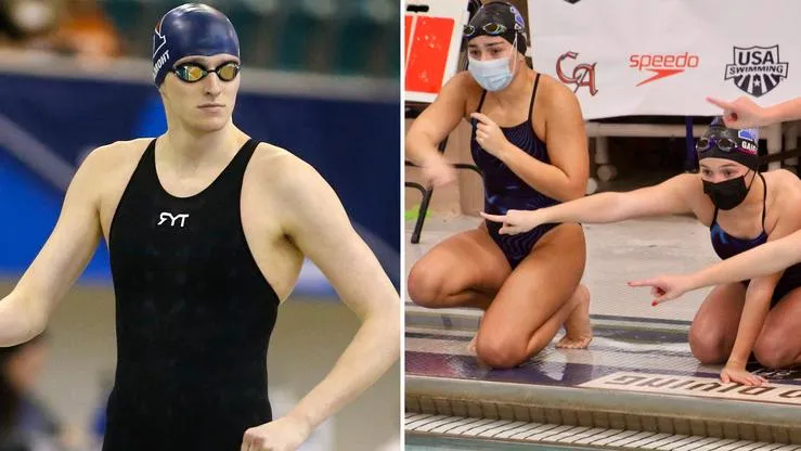 Lia Thomas Schwimmteam tritt an