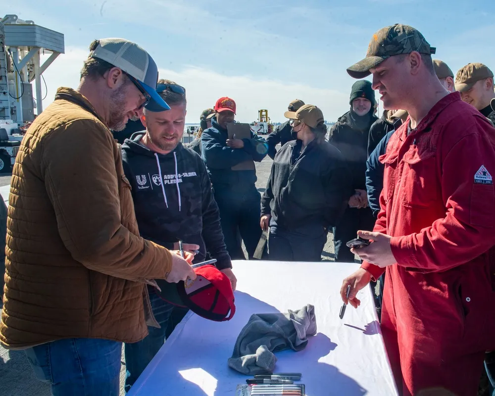 DVIDS - Images - Dale Earnhardt Jr., Justin Allgaier visit GHWB [Image 8 of  9]