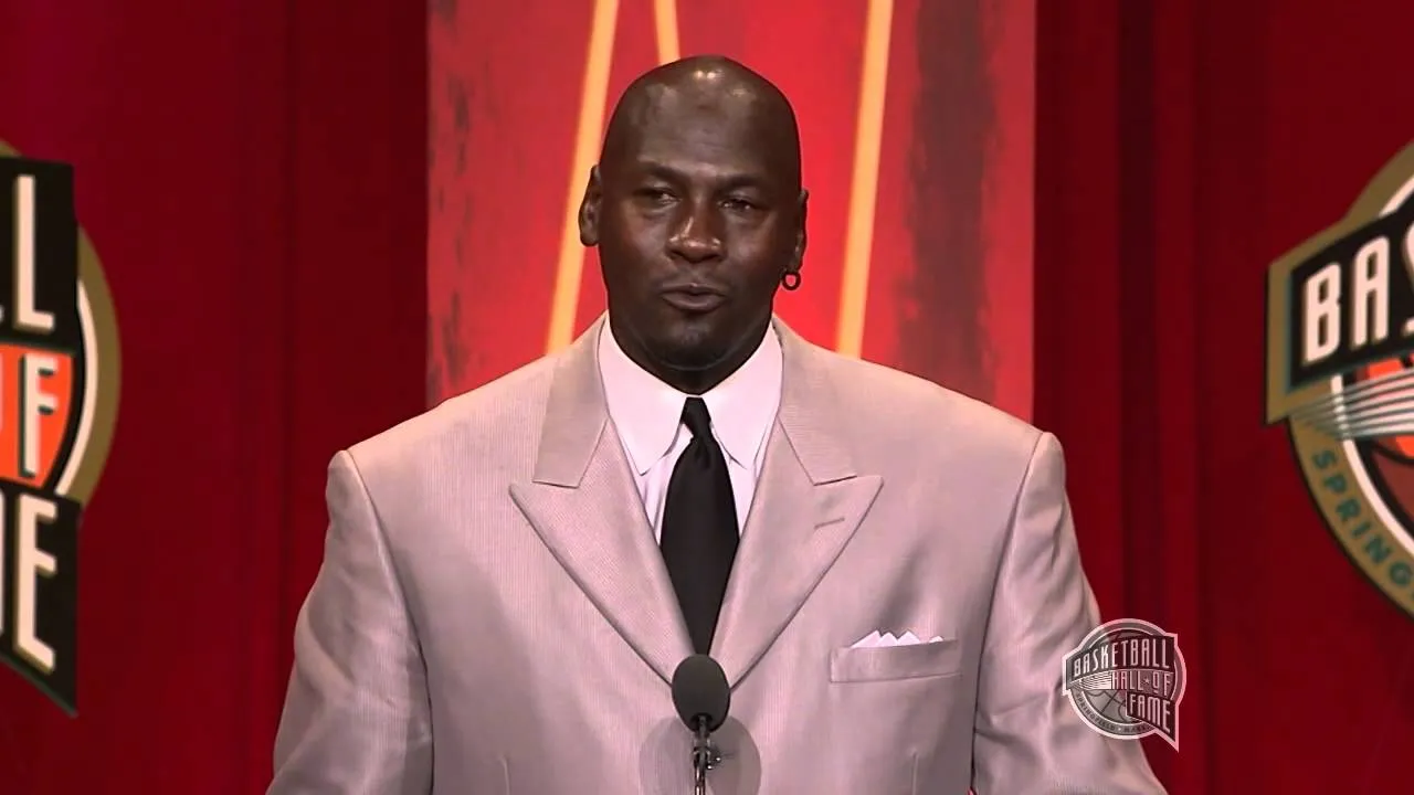 Discours de Michael Jordan lors de son entrée au Basketball Hall of Fame