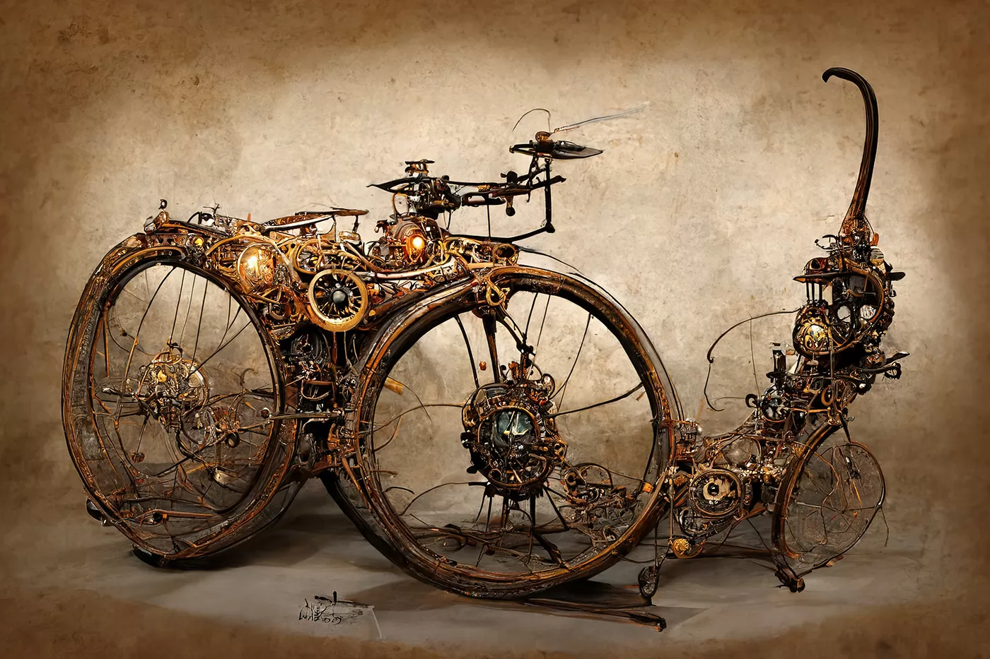 Steampunk Bicycles generated by Midjourney :: Behance