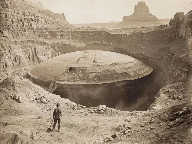 Noticias de última hora: En el remoto desierto de Egipto, se ha descubierto una nave espacial extraterrestre de hace cientos de años.