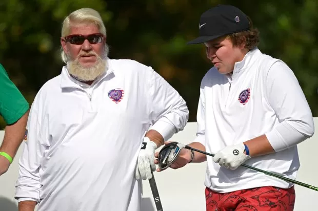 Photos: Tiger Woods and Charlie at father-son tournament