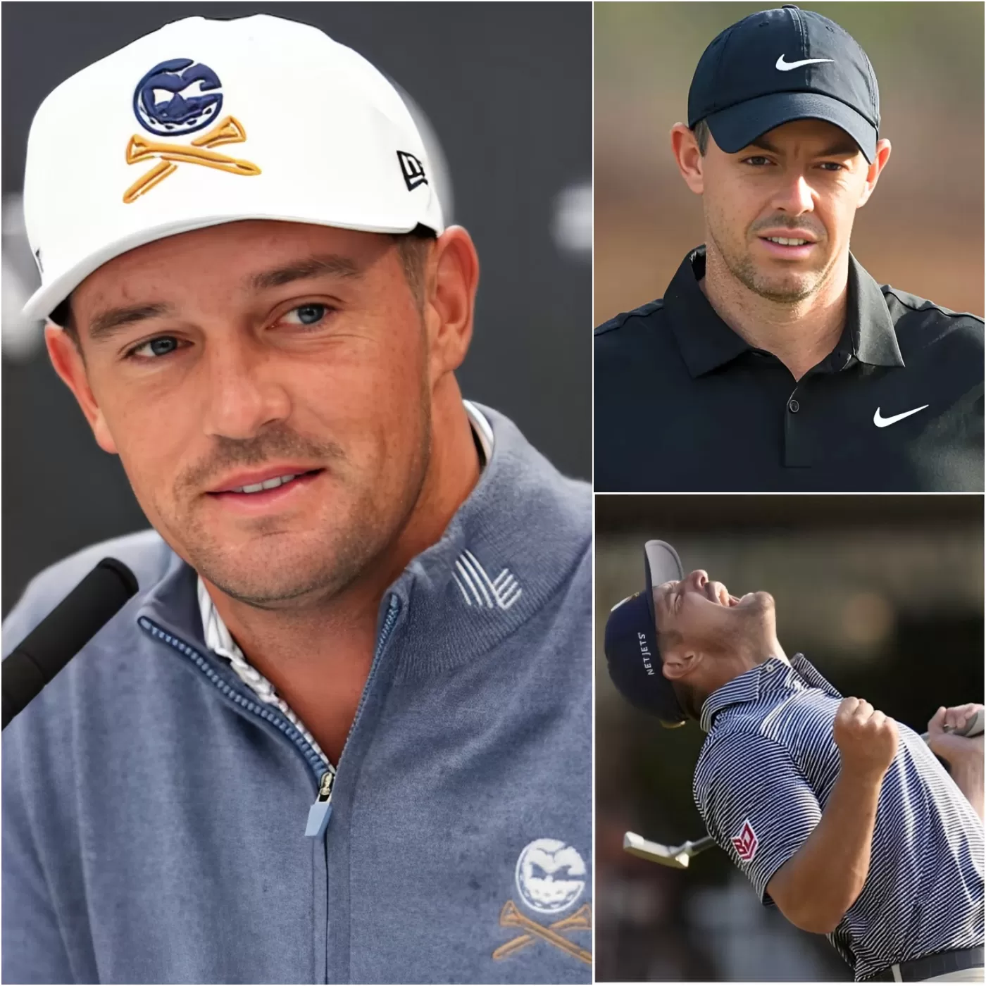 Cover Image for “NOT ON THE SAME CLASS” Bryson DeChambeau SHOCKED with his blunt statement refusing to compete with Rory McIlroy in the upcoming 2025 PGA CHAMPIONSHIP, causing a wave of controversy in the golf world that divided fans.
