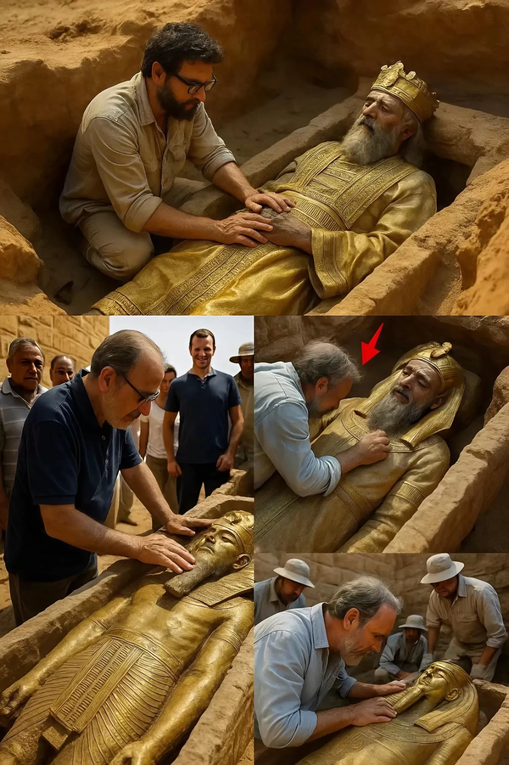 Cover Image for BREAKING NEWS: Sie haben die intakte Mumie des Pharaos Djoser entdeckt – sie soll vor 4.600 Jahren zusammen mit einem riesigen Schatz verschwunden sein!